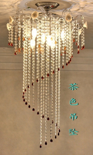 surface mounted led ceiling light+ dia60cm height:100cm crystal ceiling light