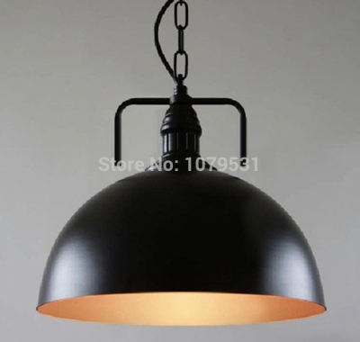 vintage nordic style hemisphere pendant light foyer parlor lighting black white color pendant lamps
