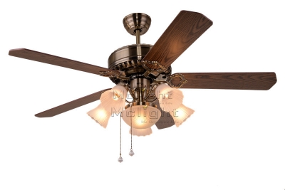 220v 110v ceiling fan with light kits for restaurant el dining living room pendant lamp 5 blades foyer home decoration fans
