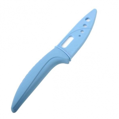 3" Chef Kitchen Cutlery Ceramic knife Knives with Sheath blue