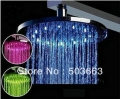 8''LED faucet bathroom chrome shower head b8103 rainfall led shower head
