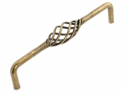 Antique Brass Birdcage Cabinet Bar Drawer Pull Handle And Knob( C:C:160MM H:42MM ) [Wrought Iron Handle and Knobs 26]
