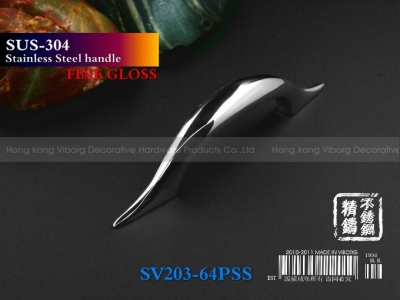 Free Shipping (50 PCs) 64mm VIBORG SUS304 Stainless Steel Drawer Handles&Cabinet Handles&Cupboard Handles&Drawer Pulls,SV203
