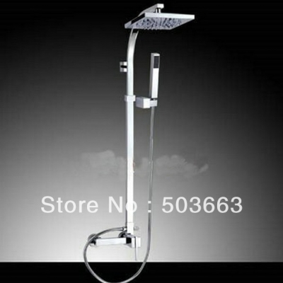 Free shipping new style shower sets faucet bathroom brass chrome rainfall b3017