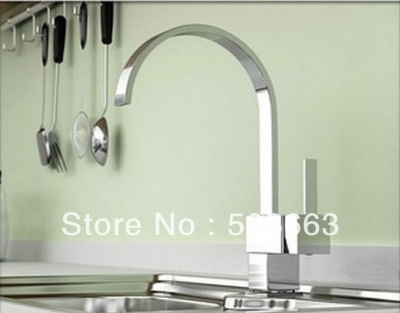 New Swivel Kitchen Faucet Polished Chrome Basin Mixer Brass Tap CM0888