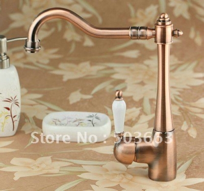 Rotation Antique Copper Polished Chrome Waterfall Bathroom Basin Sink Mixer Tap Faucet CM0183