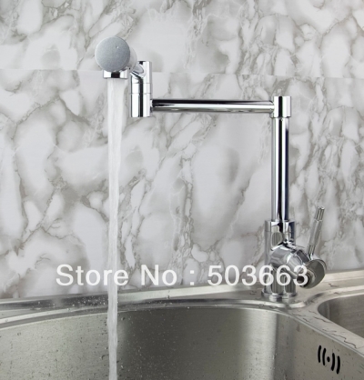 Wholesale New Design Kitchen Basin Sink Swivel Faucet Vanity Faucet Mixer Tap Crane Chrome S-186