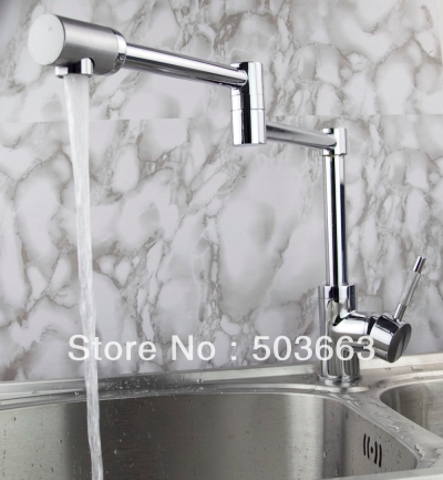Wholesale Promotions Kitchen Basin Sink Swivel Faucet Vanity Faucet Mixer Tap Crane Chrome S-185