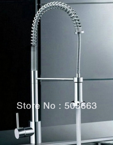 Wholesale Single Handle Kitchen Brass Faucet Basin Sink Pull Out Spray Mixer Tap S-731