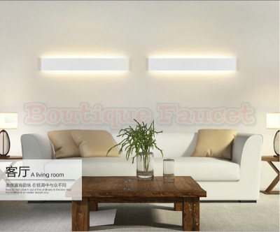 ac 85v~265v 14w 410mm wall lamps bathroom mirror light white or black aluminum 2835 wall lamp ca325