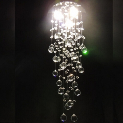 chandelier crystal 220v d25cm h65cm home chandeliers