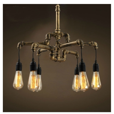 copper loft vintage retro pulley wrought iron pendant light industrial lamps e27 edison pendant lamp home light fixtures