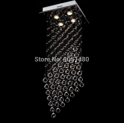 modern chandeliers square crystal lamp home lighting l400*w400*h1500mm