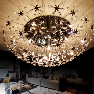 new design guaranteed k9 crystal chandelier, home crystal flower light