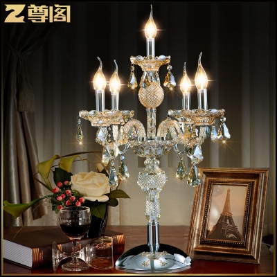 tiffany crystal desk lamp table lighting luminaria de mesa abajur para quarto luxury modern table lamps for bedroom