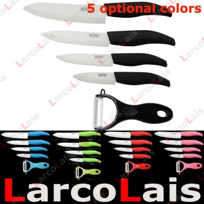 3" 4" 5" 6" inch Red Black Green Blue Pink Ceramic Knife Sets Paring Fruit Utility Chef Kitchen Knives + Peeler Gift Christmas