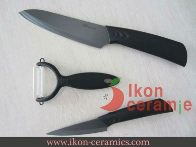 wholesale 2012 Promotion selling High Quality Zirconia New 100% 3-pieces Ikon Ceramic Knife set [Ceramic Knife Sets 145|]