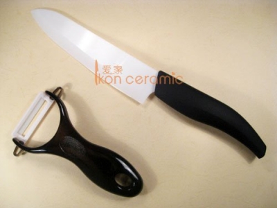 5 set / lot High Quality Zirconia New 100% 2-piece Ikon Ceramic Knife set (Free Shipping)