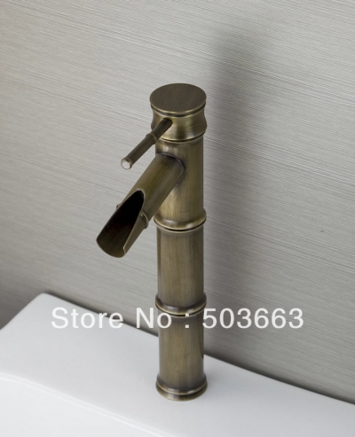 Antique Brass Bathroom Basin Swivel Spout Faucet Sink Faucet Mixer Tap Vanity Faucet L-3809