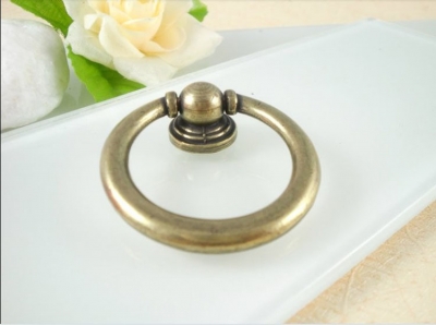 Antique Cabinet Drawer Drop Ring Pulls Cupboard Knobs Handle (D:40MM)