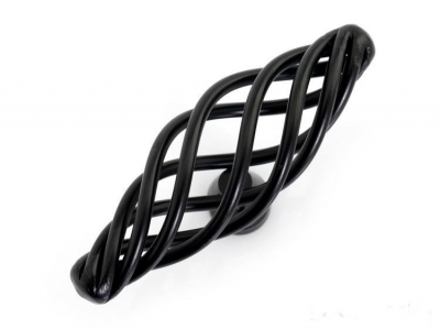 Black Birdcage Kitchen Cabinet Drawer Pull Handle ( D:70MM H:38MM ) [Wrought Iron Handle and Knobs 28]