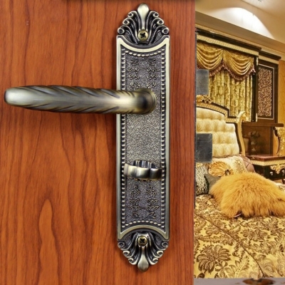 Modeled after an antique LOCK Green brass Door lock handle door levers out door furniture door handle Free Shipping pb46