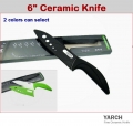 YARCH Ceramic Knife ,1pcs 6inch with retail box , 6