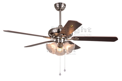 contemporary ceiling fans with 3 light kits for foyer coffee house living room lamp 52 inch 5 wooden blade fixture