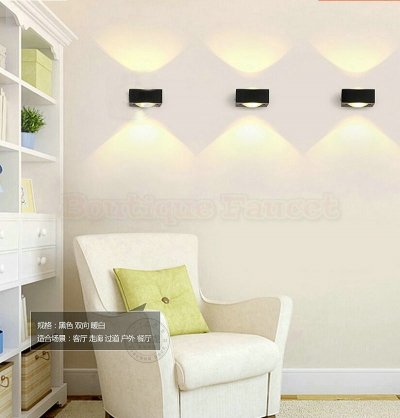 creative bedside lamp 6w white wall led wall lamp living room hallway bedroom bedside aisle balcony stairwell wall lamp ca422