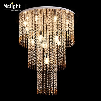 large size modern crystal chandelier lamp, large lustres crystal light fixture cristal lamp for staircase foyer hallway