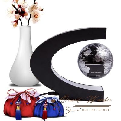 led magnetic levitation globe,electronic wireless power floating globe,antigravity globe novel gift