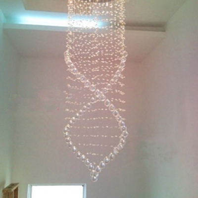 modern design crystal lighting dia 250*1200mm 1 gu10 small chandelier