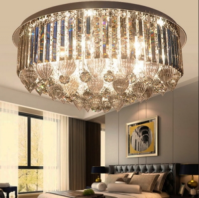 modern led lustre crystal chandelier cristal flower ball lamp lighting fixture for foyer bedroom el shop luxury light mclight