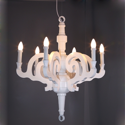 promotion d55/70/90cm white/black moooi paper lustre wooden chandelier pendant lamp 5/6 lights e14 bulbs
