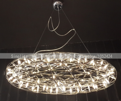 sell stainless steel led pendant lights lamps firework egg shape living room loft lights shops lights110-240v