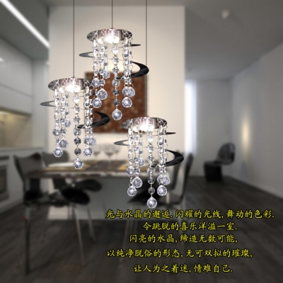 selling led crystal chandelier modern crystal light fixture spiral crystal hanging lamp d16cm*h20cm 110-220v