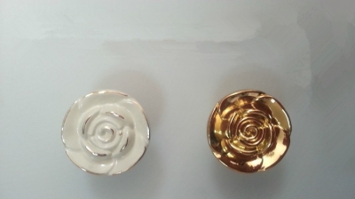 10pcs Golden Rose Zinc Alloy Cabinet Handles Kitchen Pulls Closet Drawer Knobs Golden Drawer Pulls Cabinet Handle Wardrobe [Zinc Alloy Antique Bronze Handle]