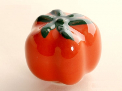 6 Pcs Kids Room Ceramic Modern Tomato Kitchen Handle Drawer Knobs(Sizer:38*31mm) [Ceramic Cabinet handle 28|]