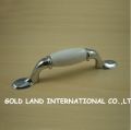76mm Free shipping zinc alloy+ceramics furniture handle drawer handle