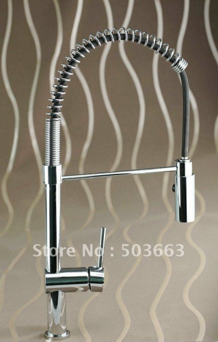Beautiful Spray Polished Chrome Bathroom Basin Sink Mixer Tap Faucet CM0257
