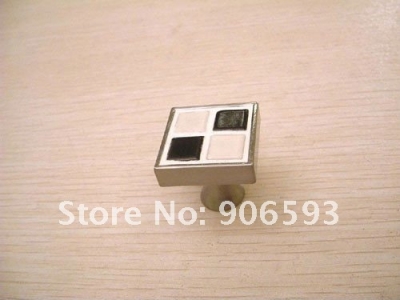 Black and white mosaic porcelain cabinet knob\12pcs lot free shipping \porcelain handle\porcelain knob\furniture knob