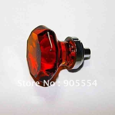 D33mmxH40mm Free shipping tawny crystal glass furniture knobs/ kitchen knob