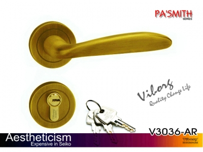 FREE SHIPPING (30 sets) VIBORG Top Quality Door Security Entry Mortise Lock Set, Keyed Entry Door Lock Set, V3036-AR