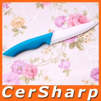 Free Shipping High quality Home kitchen 5 " Utility Knife White Blade PP Handle Ceramic Knife # A021