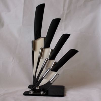 HYTT Brand 6 Pieces/set 3 inch+4 inch+5 inch+6 inch+peeler +Knife holder Ceramic Knife set
