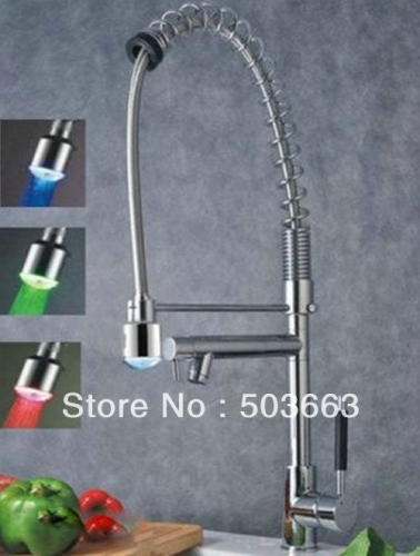 Pull Out Stream Chrome Faucet Kitchen Bathroom Basin Sink S-695