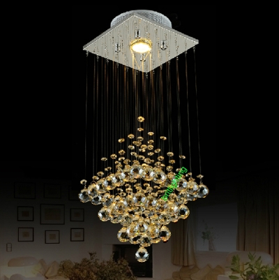 amber crystal special lighting fixtures modern art crystal pendant lamp aisle lighting long spiral crystal pendant lamp [pendant-lights-2063]