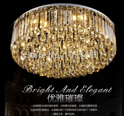 new fashion amber crystal lighting modern chandelier with remote control dia600*h310mm ,contemporary living room light