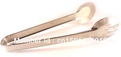 stainless steel tongs with a round head, bread tongs, salad tongs, food tongs