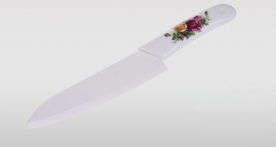 10PCS/lot 6" inch Rose pattern Ceramic Handle Chef Vegetable Ceramic Knife Fruit knives Ceramic Knives High Quality [Ceramic Knives 32|]